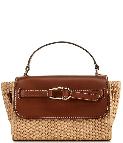 Loeffler Randall Alexi Straw Crossbody Bag