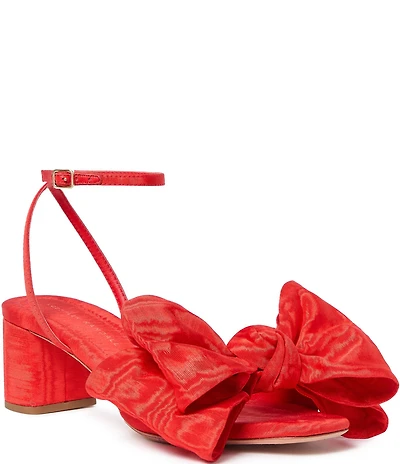 Loeffler Randall Carmen Fabric Bow Ankle Strap Dress Sandals