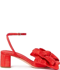 Loeffler Randall Carmen Fabric Bow Ankle Strap Dress Sandals