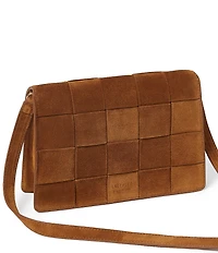 Loeffler Randall Delphine Suede Woven Crossbody Bag