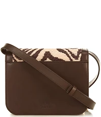 Loeffler Randall Desi Zebra Straw Crossbody Bag