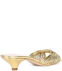 Loeffler Randall Dixie Metallic Kitten Dress Slide Sandals
