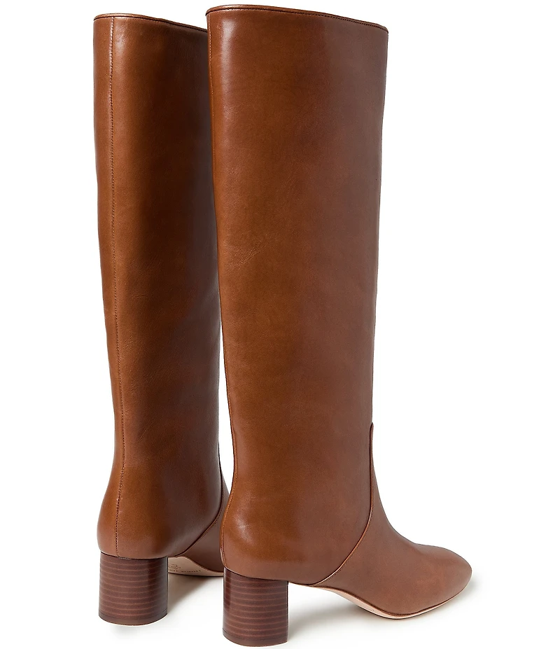 Loeffler Randall Gia Leather Tall Block Heel Boots