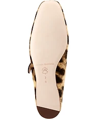 Loeffler Randall Ginger Leopard Print Mary Jane Ballerina Flats