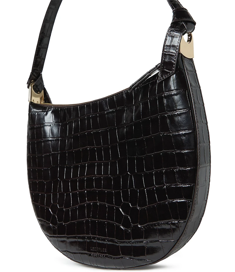 Loeffler Randall Harlow Croc Shoulder Bag