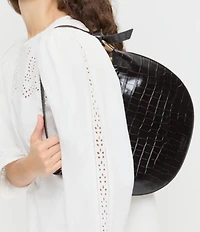 Loeffler Randall Harlow Croc Shoulder Bag