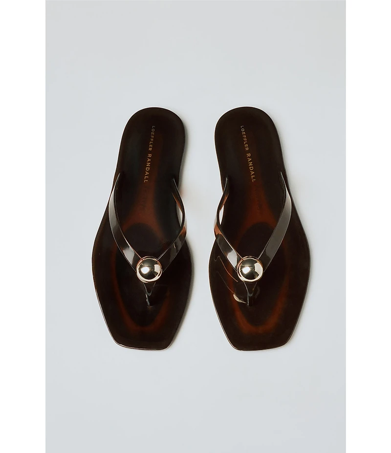 Loeffler Randall Jovie Jelly Thong Flip Flops