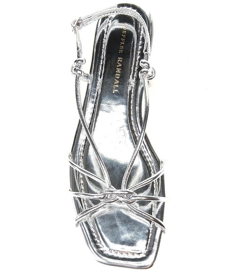 Loeffler Randall Karly Metallic Flat Strappy Sandals