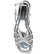 Loeffler Randall Karly Metallic Flat Strappy Sandals