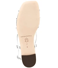 Loeffler Randall Karly Metallic Flat Strappy Sandals