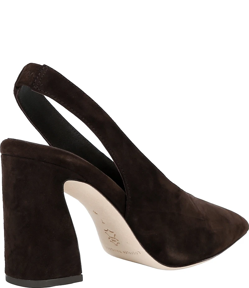 Loeffler Randall Katerina Suede Block Heel Slingback Pumps