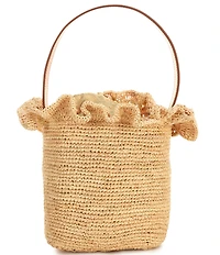 Loeffler Randall Laith Raffia Top Handle Crossbody Bag