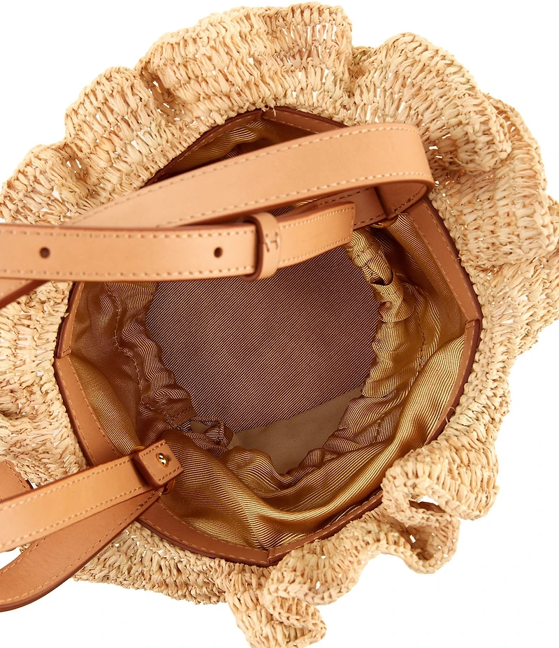 Loeffler Randall Laith Raffia Top Handle Crossbody Bag