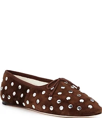 Loeffler Randall Landon Studded Bow Ballet Flats