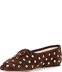 Loeffler Randall Landon Studded Bow Ballet Flats