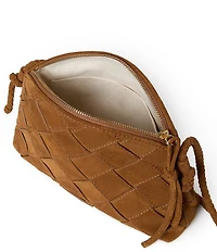 Loeffler Randall Mallory Suede Woven Crossbody Bag