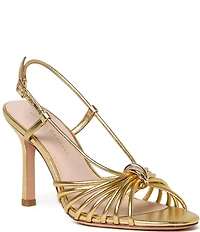 Loeffler Randall Mareka Metallic Leather Slingback Dress Sandals