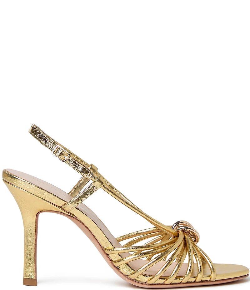 Loeffler Randall Mareka Metallic Leather Slingback Dress Sandals