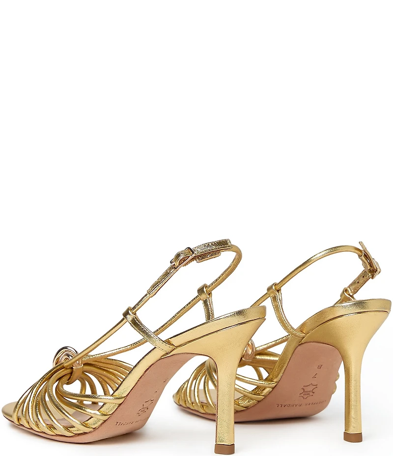 Loeffler Randall Mareka Metallic Leather Slingback Dress Sandals
