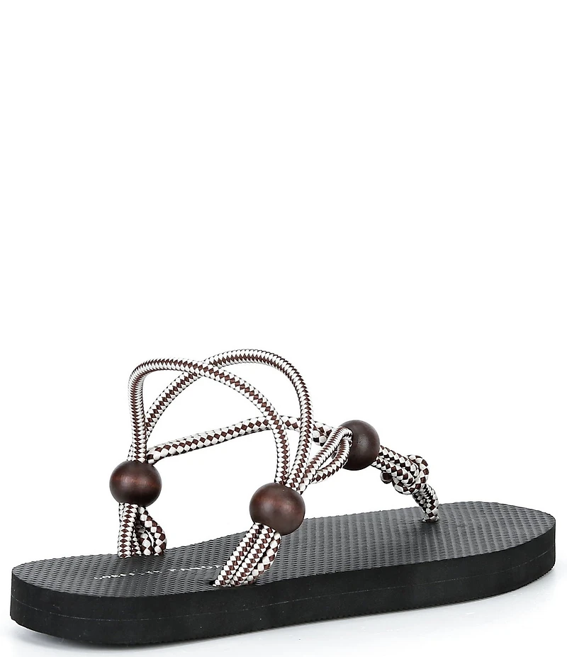 Loeffler Randall Mika T Strap Fabric Sandals