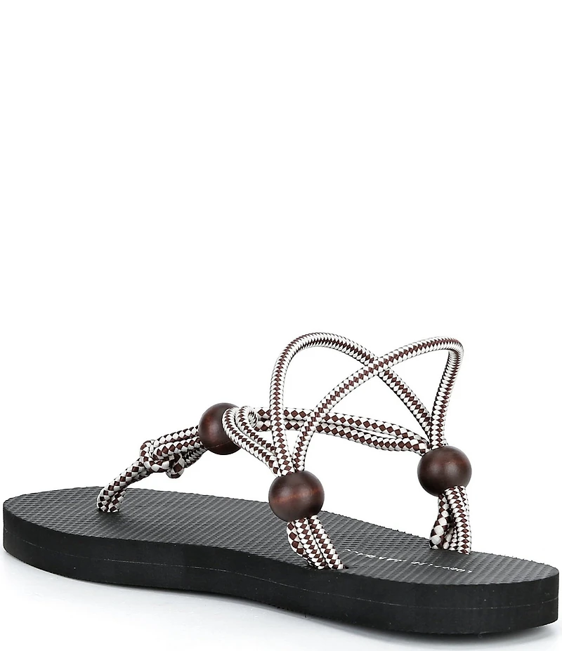 Loeffler Randall Mika T Strap Fabric Sandals