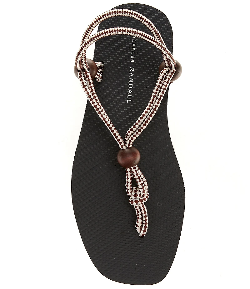 Loeffler Randall Mika T Strap Fabric Sandals
