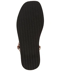 Loeffler Randall Mika T Strap Fabric Sandals