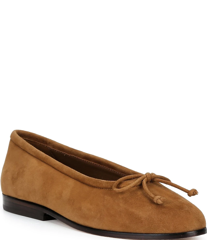 Loeffler Randall Noelle Suede Bow Ballet Flats
