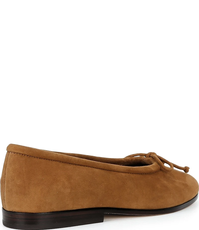 Loeffler Randall Noelle Suede Bow Ballet Flats