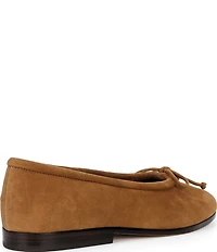 Loeffler Randall Noelle Suede Bow Ballet Flats