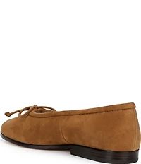 Loeffler Randall Noelle Suede Bow Ballet Flats