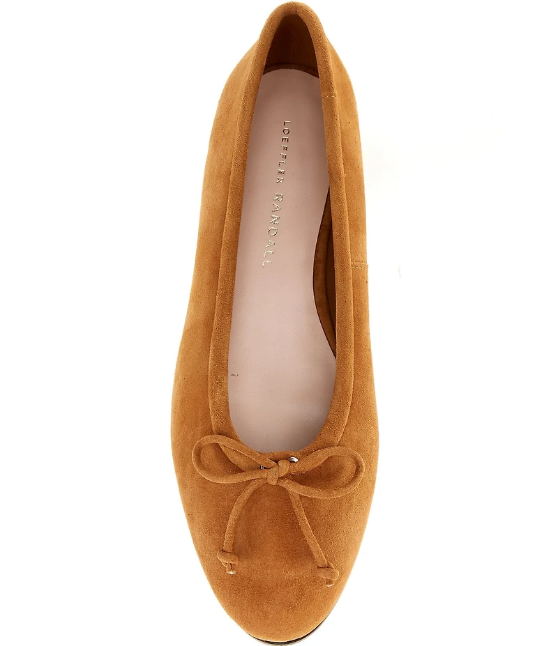 Loeffler Randall Noelle Suede Bow Ballet Flats
