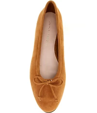 Loeffler Randall Noelle Suede Bow Ballet Flats