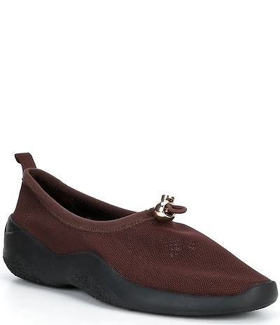 Loeffler Randall Raina Dark Brown Mesh Slip On Shoes