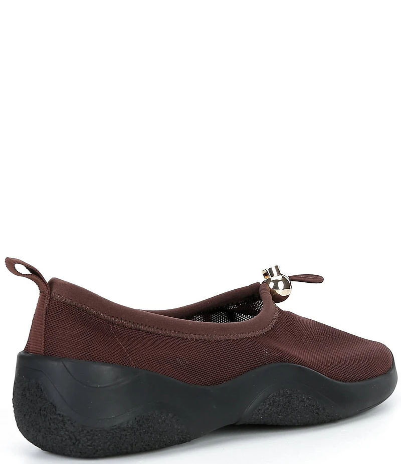 Loeffler Randall Raina Dark Brown Mesh Slip On Shoes