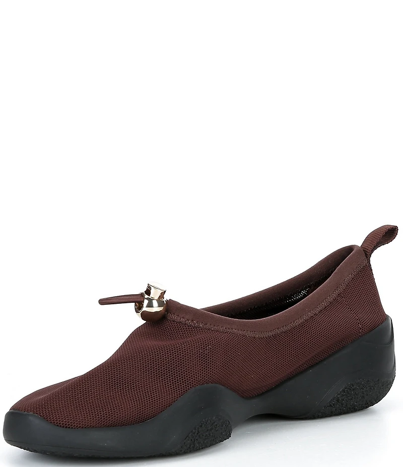 Loeffler Randall Raina Dark Brown Mesh Slip On Shoes