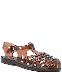 Loeffler Randall Rhys Rhinestone Jelly Fisherman Sandals