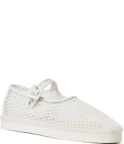 Loeffler Randall Rita Netted Mesh Mary Jane Flats