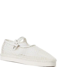 Loeffler Randall Rita Netted Mesh Mary Jane Flats