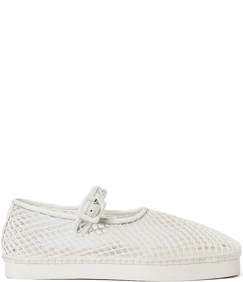 Loeffler Randall Rita Netted Mesh Mary Jane Flats