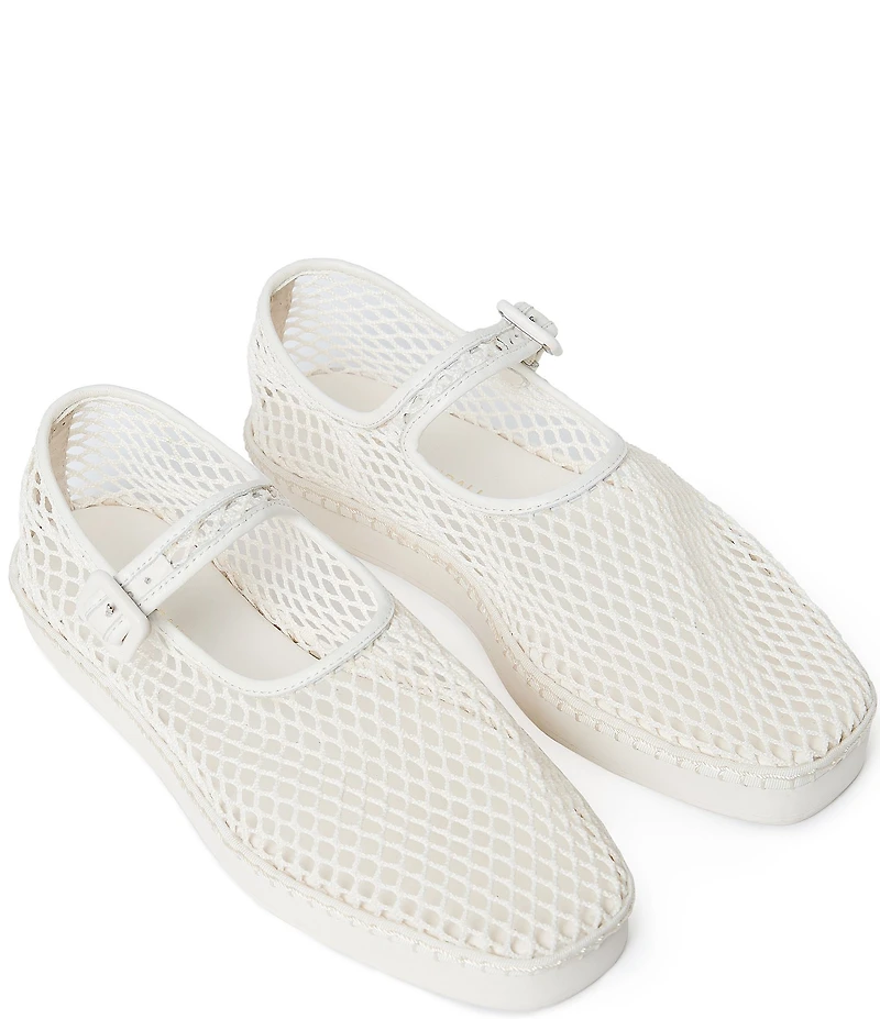 Loeffler Randall Rita Netted Mesh Mary Jane Flats