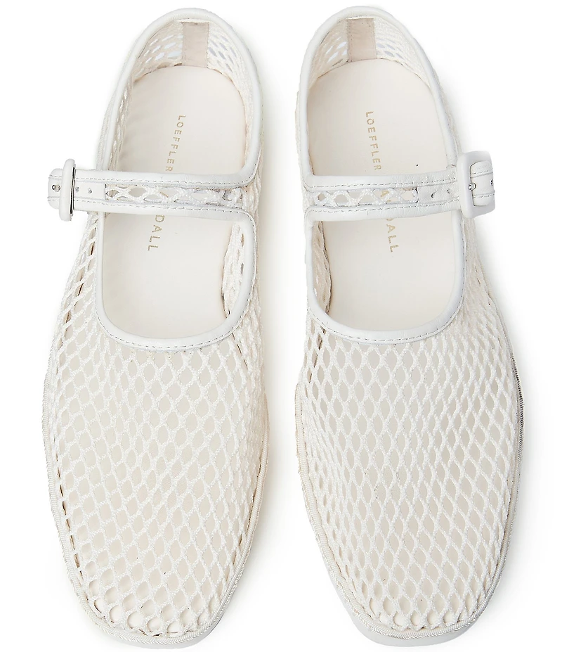 Loeffler Randall Rita Netted Mesh Mary Jane Flats