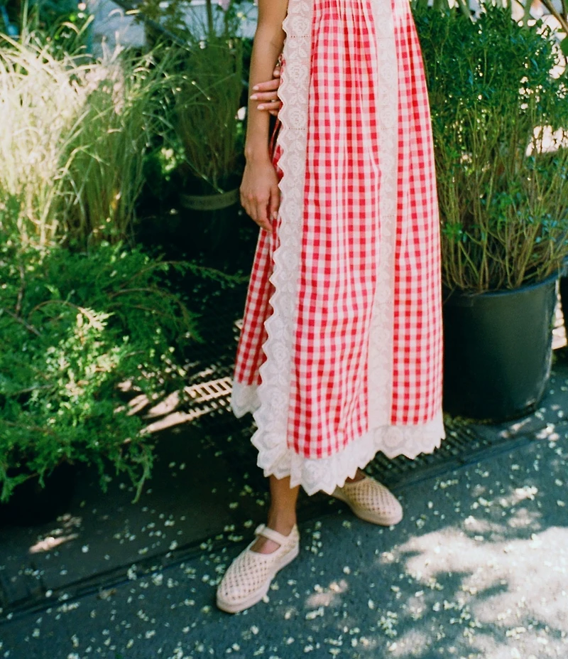 Loeffler Randall Rita Netted Mesh Mary Jane Flats