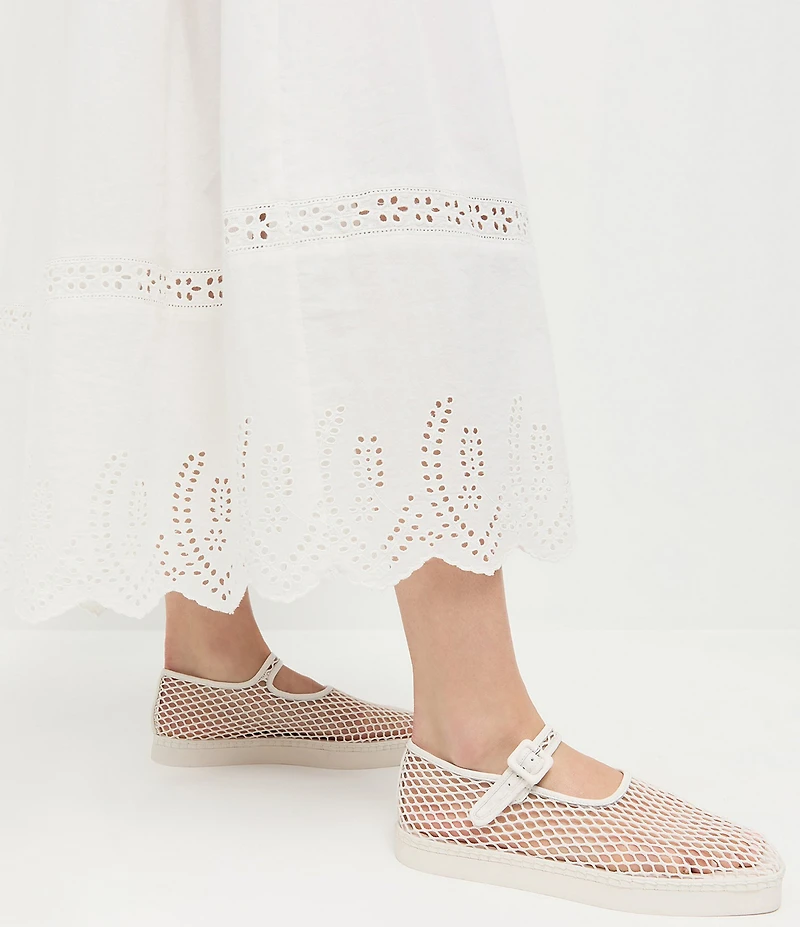 Loeffler Randall Rita Netted Mesh Mary Jane Flats