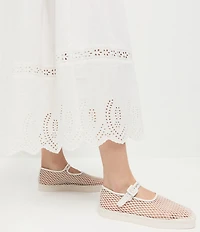 Loeffler Randall Rita Netted Mesh Mary Jane Flats
