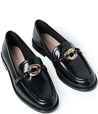 Loeffler Randall Roma Nappa Leather Hardware Loafers