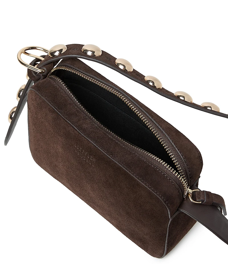 Loeffler Randall Tally Suede Studded Crossbody Bag