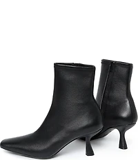 Loeffler Randall Thandy Leather Square Toe Booties