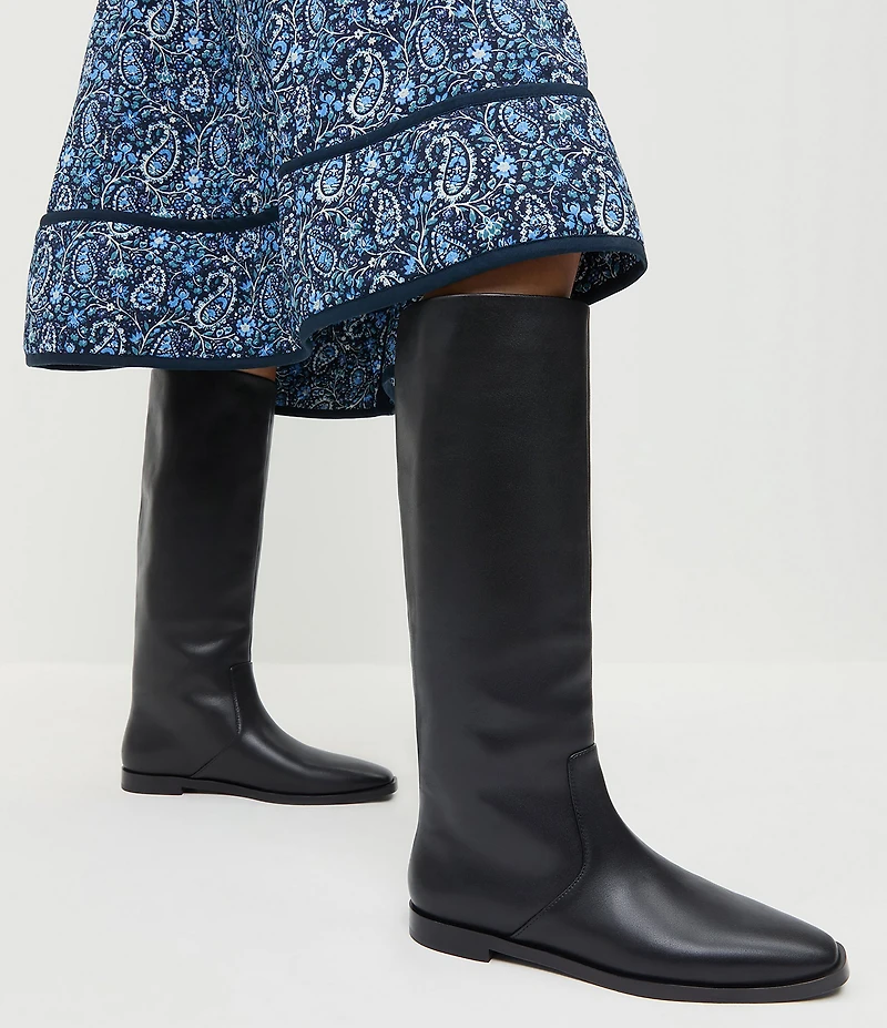 Loeffler Randall Tilly Leather Tall Shaft Riding Boots
