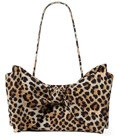 Loeffler Randall Valerie Leopard Bow Shoulder Bag